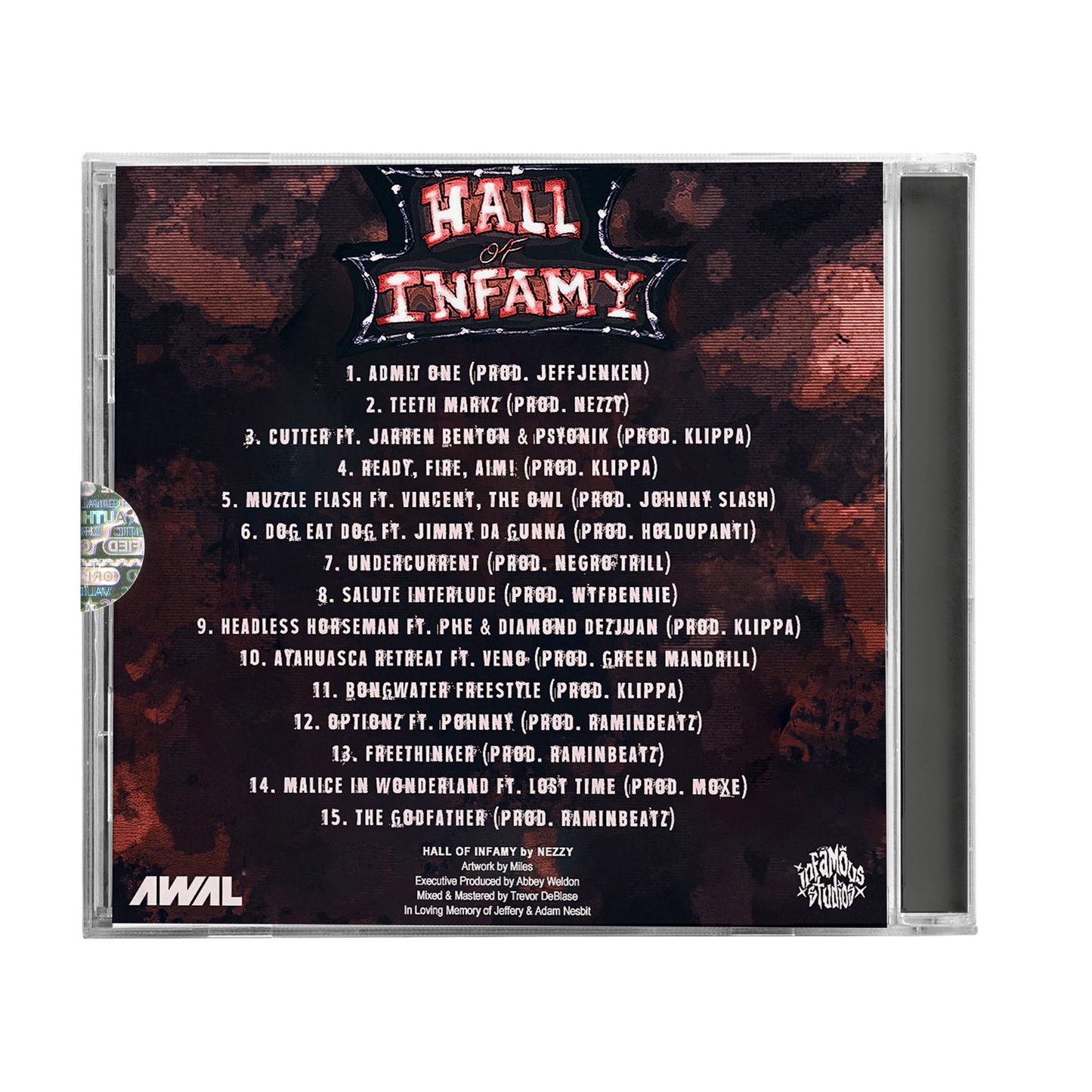 NEZZY - HALL OF INFAMY (CD)